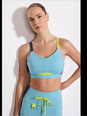 Vital Paneled Medium Support Mesh Back Bra size large